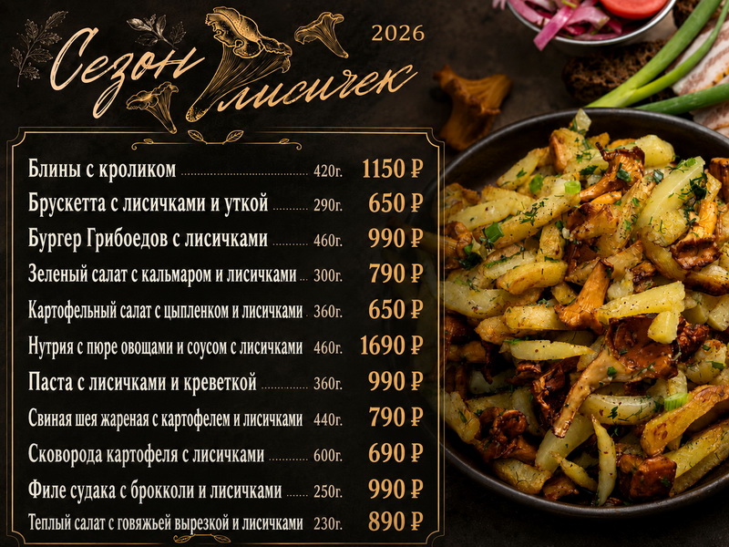 Сезон лисичек в «Петре Петровиче»